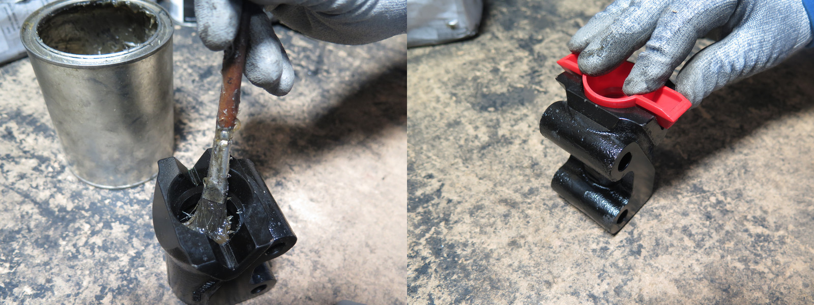 Maintaining and greasing towbar